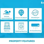 Blue Breeze | Pool View, Gym & Balcony * אספיניו