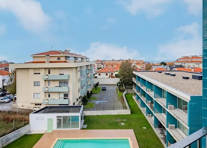 Apartamento Blue Breeze | Pool View, Gym & Balcony Espinho (Aveiro)